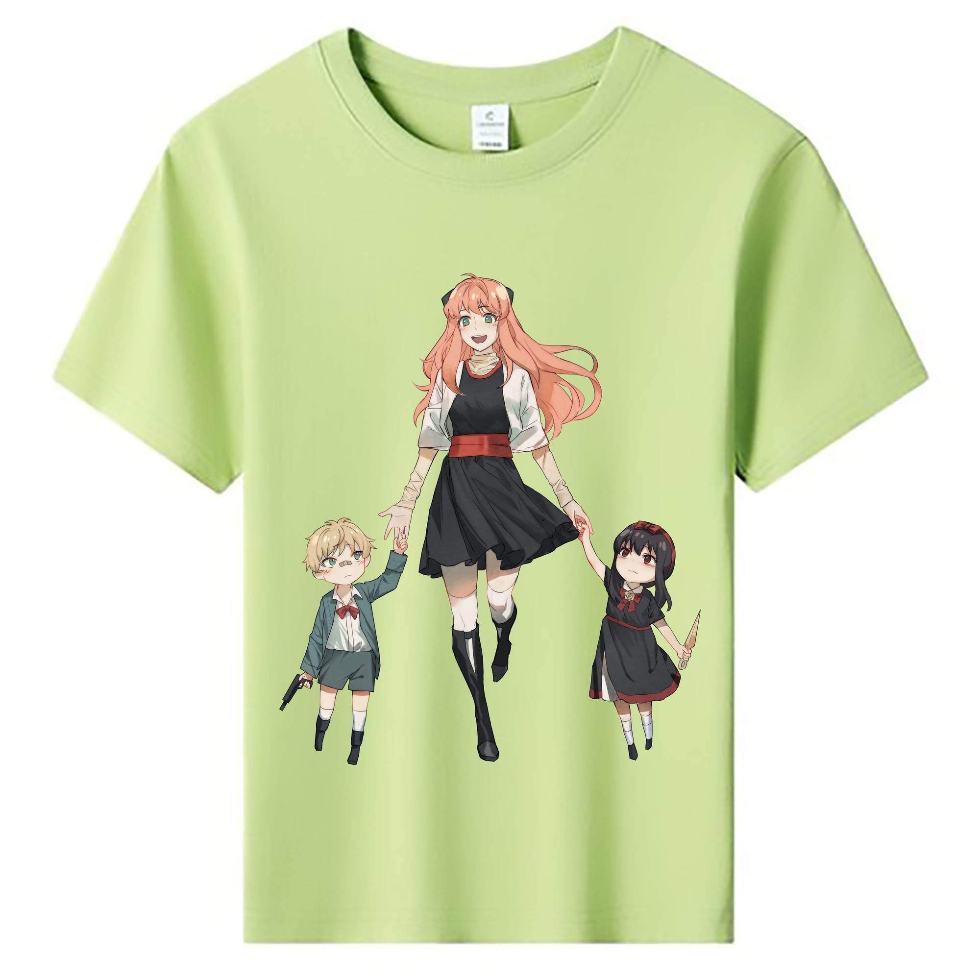 （画像用） SPY×FAMILY间谍家家酒 綿100％キッズTシャツ（フロントプリント）